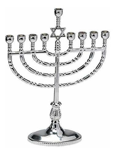 Candelabro Rite Lite Chanukah Mini Menorah Set Con Velas - A