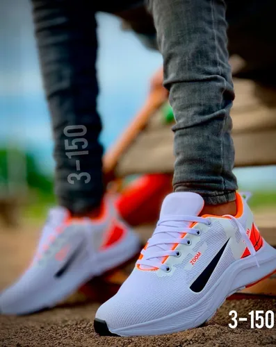 Tenis nike blancos de tela new arrivals