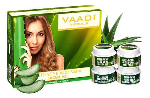 Vaadi Herbals Kit Facial  Kit Facial De Aloe Vera Con Aceit