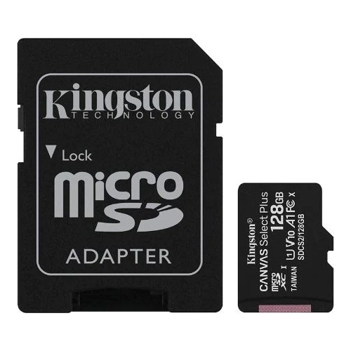 Memoria Micro Sd Kingston 128gb Canvas Select Clase 10