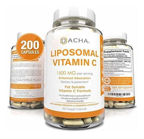 Vitamina C Liposomal Softgels 1500mg 200unds Usa