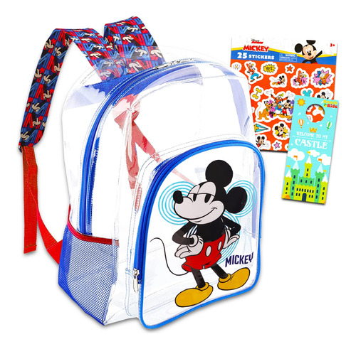 Mochila Mickey Clear  8-12 - Mochila Mickey Mouse