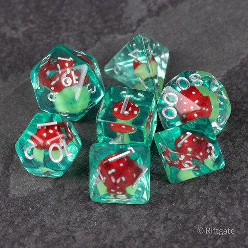 Juego De Dados Dnd De Hongos - Dados Rpg Para Ttrpg Como Cal
