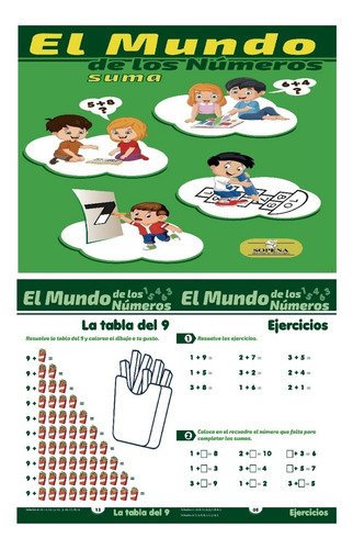 Cartilla Sopena El Mundo De Los Números Suma - 25 Unidades