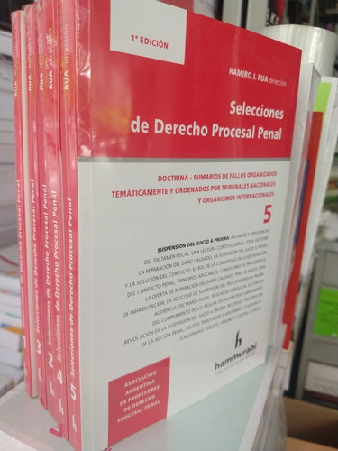 Pack Rua Selecciones De Derecho Procesal Penal 5 Tomos 