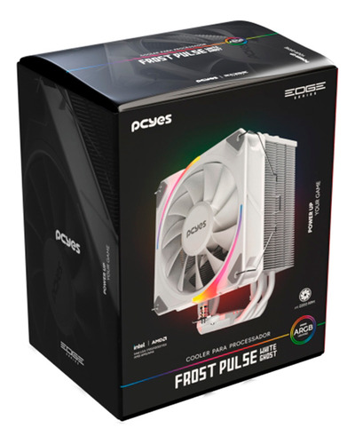 Air Cooler Pcyes Frost Pulse Argb, 180w, Branco - Pefpargbwg