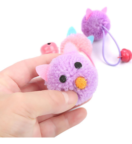 4 Juguete Interactivo Para Gatos, Violeta 12cmx2cmx5cm