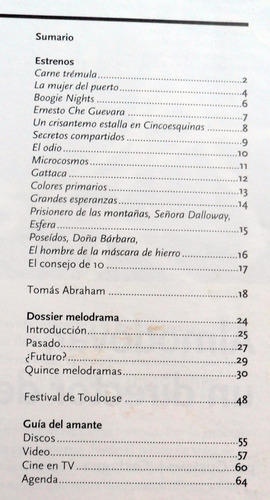 El Amante Cine 75 Almodovar Ripstein , Mejores Melodramas (Usado)