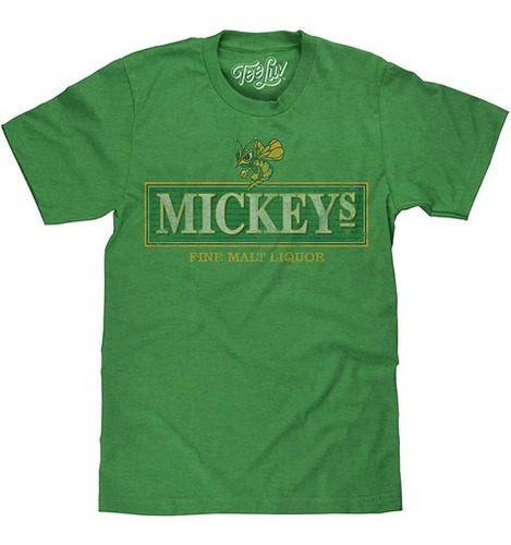 Tee Luv Mickeys Licor De Malta Fina Camiseta Mickeys Hornet 