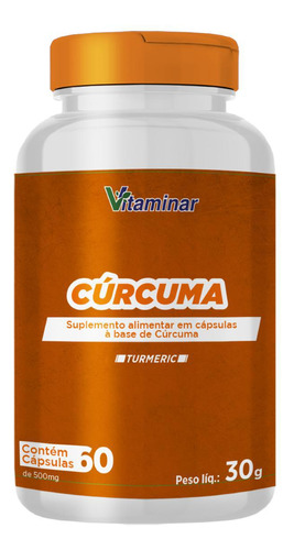 Cúrcuma Turmeric 720 Mg - Vitaminar 60caps