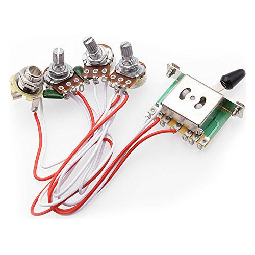 2t1v Guitarra Electrica 500k Bote Dcontrol 5 Via Interruptor