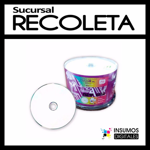 Dvd Dual Layer Printable Newakira Bulk X 50 8,5 Gb 8x
