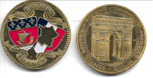 Imagen 1 de 1 de Francia - Fn. 377 - Medalla De Paris - Arco Del - 2015 - Unc