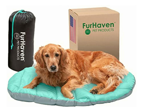 Furhaven Large Dog Bed Trail Pup Travel Pillow Mat W/stuff