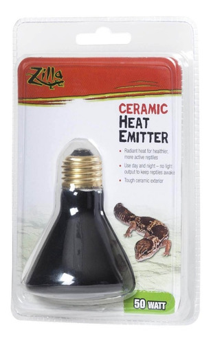 Zilla Bombillo De Calor De Cerámica 50 Watt, Reptiles