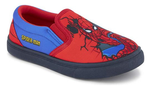 Zapato Urbano Prx02965 Goma Spiderman Niños Marvel Resorte