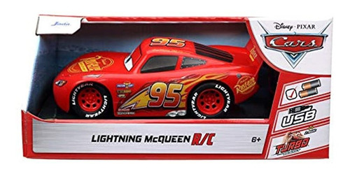 Jada Toys Pixar Cars 1:24 Lightning Mcqueen Rc Coche De Cont