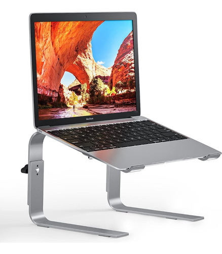 Imagen 1 de 8 de Base Soporte Ajustable Pc Portátil Laptop Ergonómic Aluminio