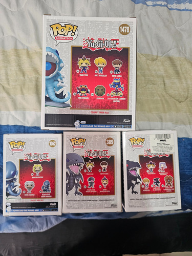 Funko Lote Yugioh Blue Eyes, Red Eyes Dragon Blanco (Usado)