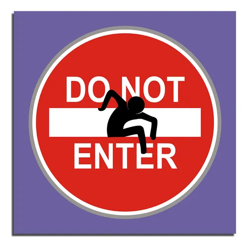 Señal Not Enter Personal Autorizado No Entrar Advertenc Dd8p