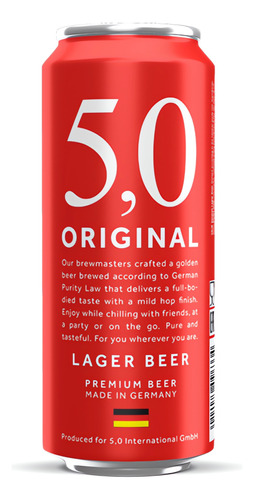Cerveza 5.0 Original Lager 500ml