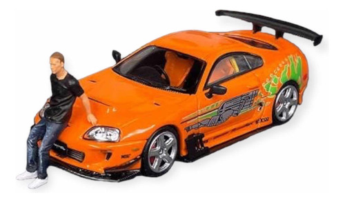 Toyota Supra Mk4 Rapido Furioso Brian Time Micro Escala 1:64