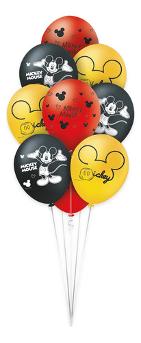 Balão - Bexiga Mickey Mouse - 25 Unidades