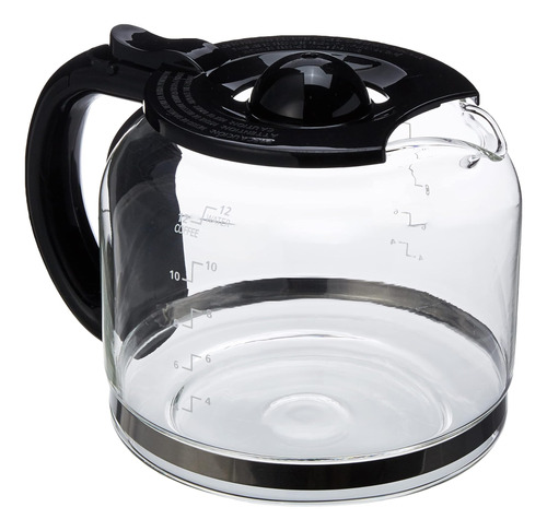 Jarra De Vidrio Capresso Para 12 Tazas, Negro