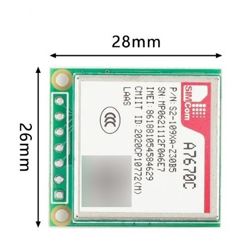 Modem Gsm 4g A7670c Imei Registrado Chile  Arduino