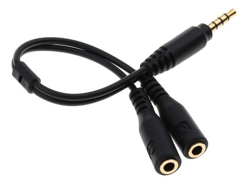 Adaptador De Divisor De Sonido De 3,5 Mm A 2 Auriculares De