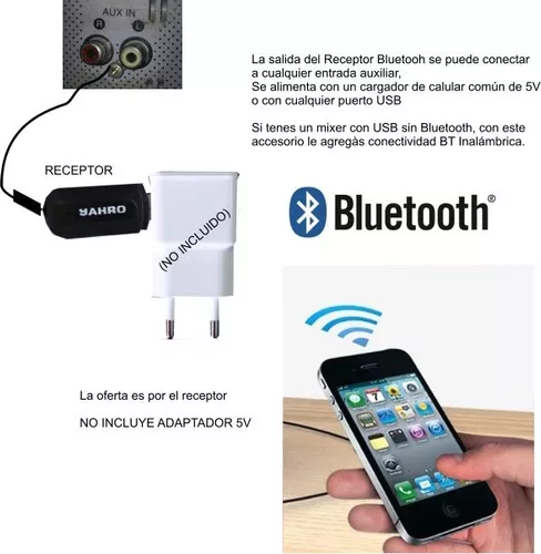 Receptor Adaptador Bluetooth Audio Con Plug 3.5mm Bt3010