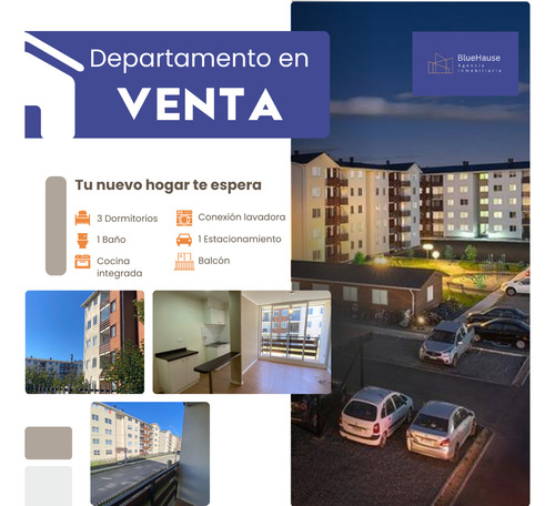 Especial Inversionistas! Venta Dpto 3 Dormitorios Hualpén