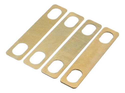 Paquete De 4 Cuñas Para Bajo De Guitarra De Latón 0.2mm