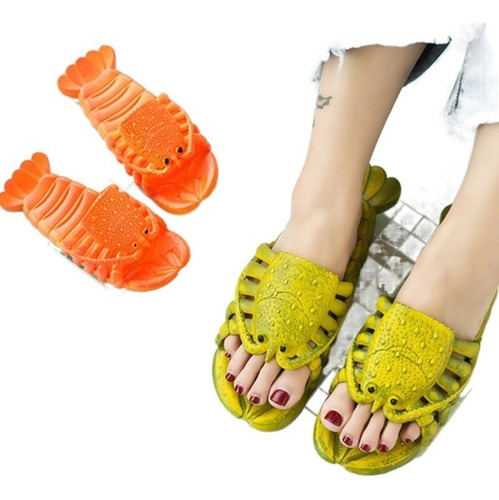 U Sandalias De Playa Con Langosta Sandalias De Verano Unisex