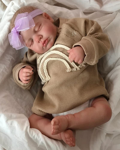 Muñeca Niña Reborn Bebé Cuerpo Completo De Silicona 49cm