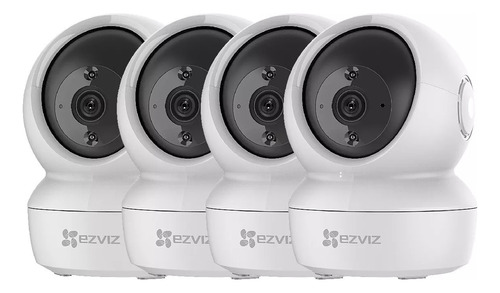 Kit X4 Cámara Seguridad Infrarroja Wifi Ezviz Interior 2mp