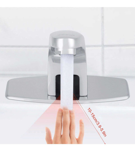 Llave Monomando Para Lavabo Con Sensor Agua Automática Iml