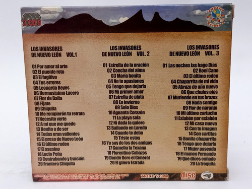 Los Invasores De Nuevo León 60 Super Éxitos 3cds (Usado)