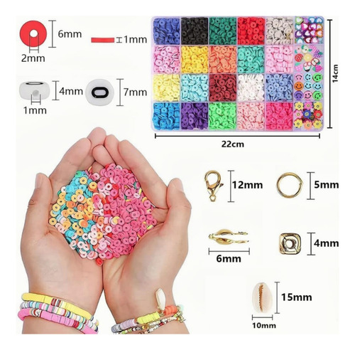 Kits Para Hacer Pulseras De Collar De Bricolaje 6000 Pcs