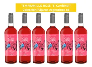 Vino Cavas Del Artesano Rosado Cardenal Tempranillo Rose X6