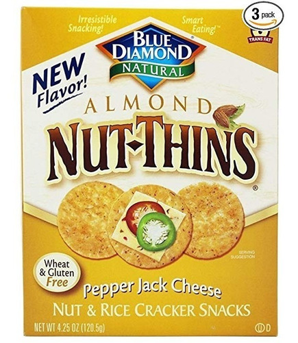 Blue Diamond Nuez Pan De Almendras Nut-thins, Pepper Jack 4,