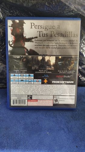 Bloodborne Ps4 - Playstation Hits, Fisico - Español (Usado)