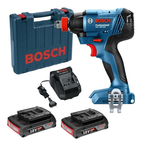 Llave De Impacto Bosch Gdx 180-li 18v +2bat +carg + Maletin 