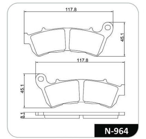 Pastilla Moto Honda Cb 300 R Cobreq N-964