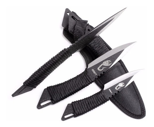 Imagen 1 de 4 de Kunai Cuchillo De Lanzar X 3 Unidades Scorpion Shuriken