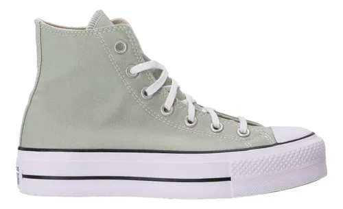 Converse plataforma verdes sale