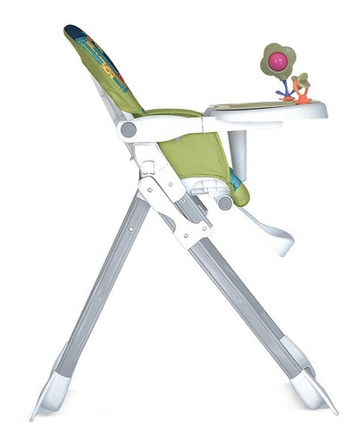Silla De Comer Plus Carestino Plegable Azul Estampado