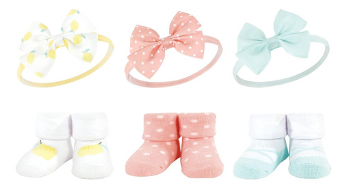 Diademas Y Calcetines Para Bebé Hudson Baby Kit47 6 Piezas
