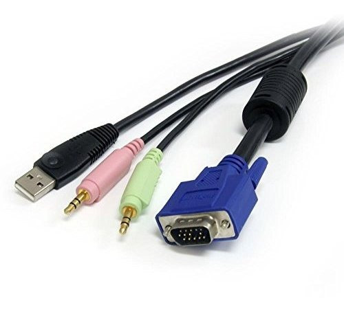 Startech.com Cable Kvm Usb Vga 4 En 1 De 10 Pies Con Audio Y