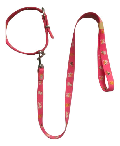 Juego Collar +trailla Decorada Para Perro Tallam Seleccionar